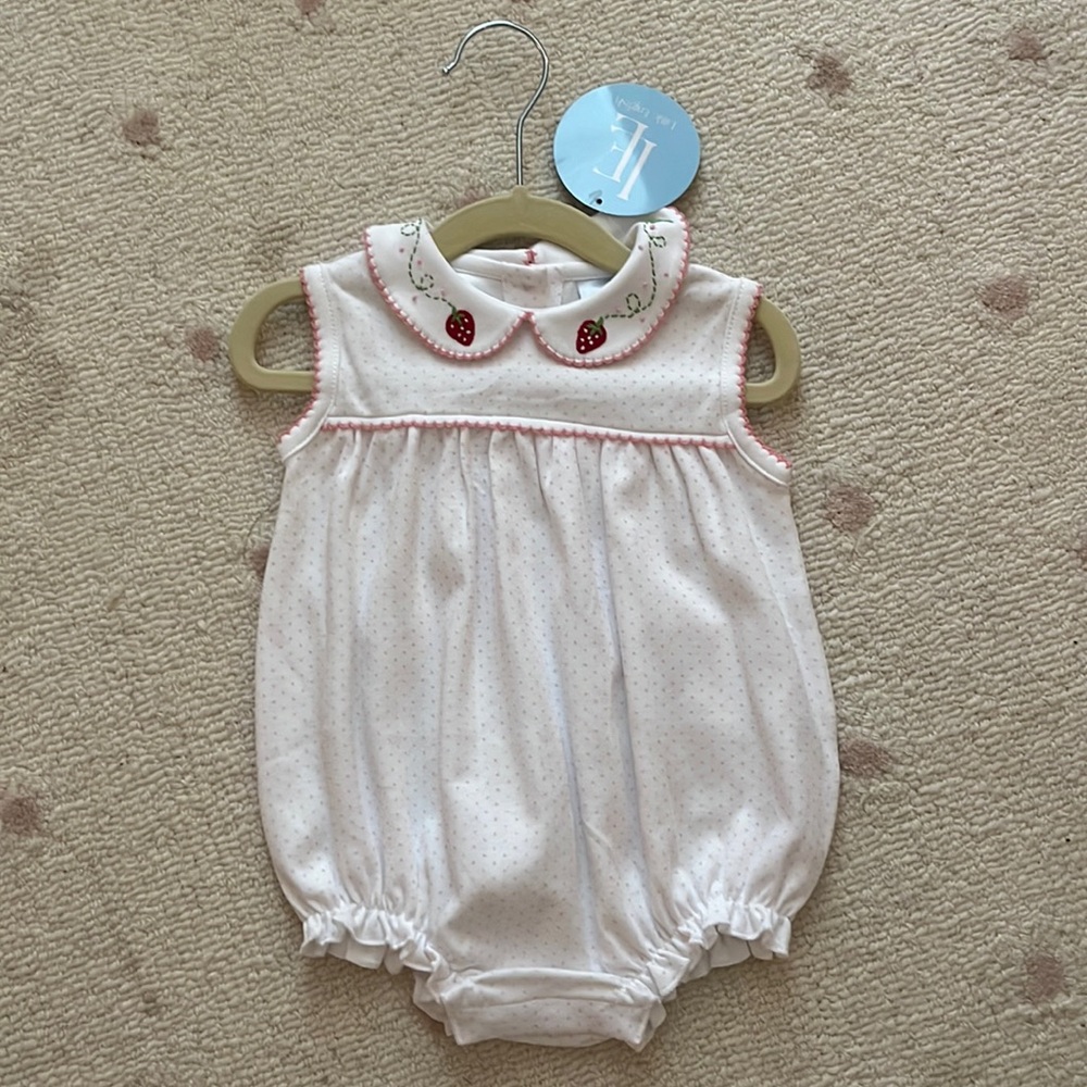 NWT Little English 12 mo Strawberry Bubble